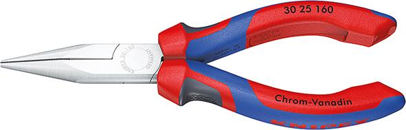 Imagen de ALICATE DE BOCA LARGA FORMA 2 CROMADO C/ MANGO VARIOS COMPONENTES 160MM KNIPEX