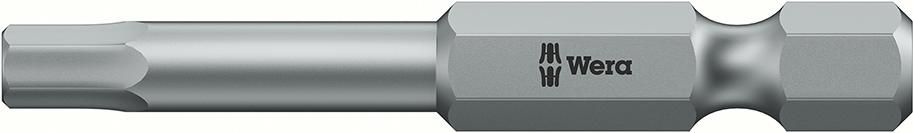 Imagen de PUNTA DUREZA TENAZ 1/4" DIN3126E6,3 HEMBRA HEXAGONAL 2,5X50MM WERA
