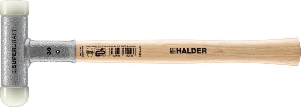 Imagen de MARTILLO NYLON SUPERCRAFT30MM C. 1 REBAJ. CABEZA SIN CONTRAGOLPE HALDER