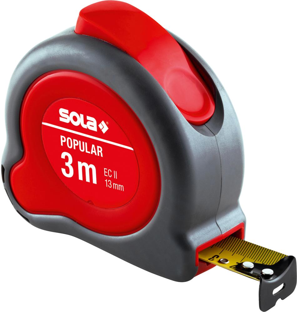 Imagen del producto Cinta métrica enrollable Popular 3 mx13mm sola