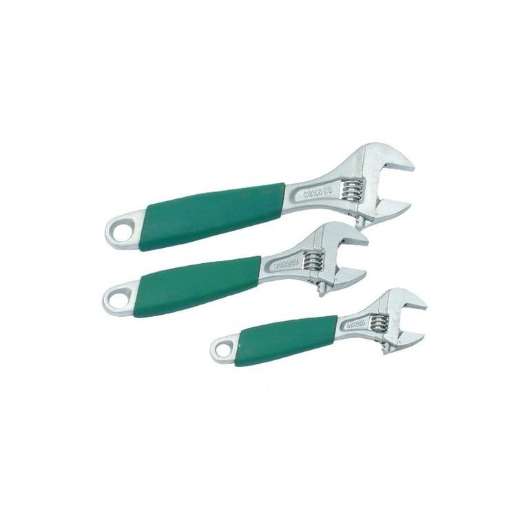 Imagen del producto JUEGO DE 3 LLAVE INGLESA AJUSTABLE 6" 8"10"