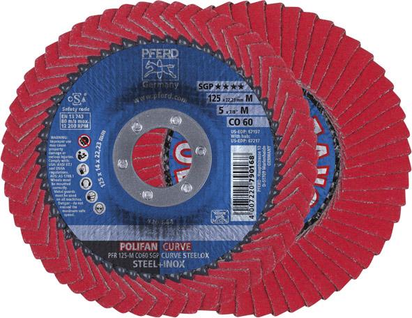 Imagen del producto Disco abrasivo de láminasCO-SGP-CURVE M 125mm K60 Pferd