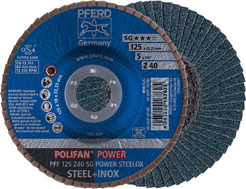 Imagen del producto Disco abrasivo de láminasZ 40SG recto 125mm K40 Pferd