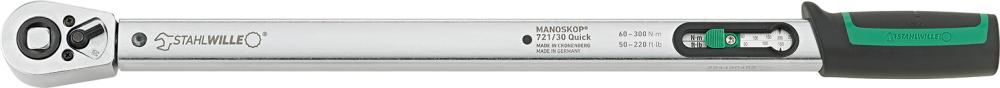 Imagen de LLAVE DINAMOMÉTRICA 721/30Q 60-300NM 1/2" STAHLWILLE