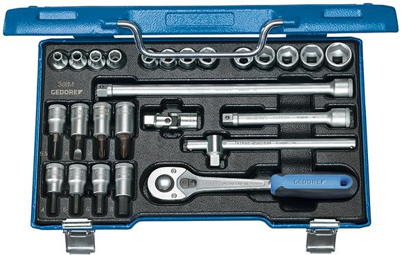 Imagen de JGO LLAVES VASO 3/8" 30IMU-10 26 PZAS GEDORE
