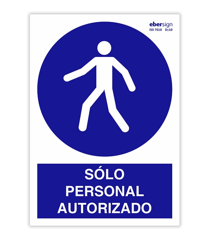 Imagen del producto SEÑAL DIN A4 SOLO PERSONAL AUTORIZADO