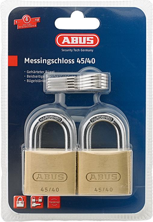 Imagen de CANDADO DE LATÓN QUAD-PACK SB ABUS