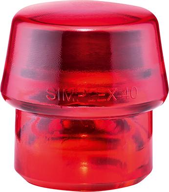 Imagen del producto Martillo de superficie blanda SIMPLEX plástico 40mm HALDER