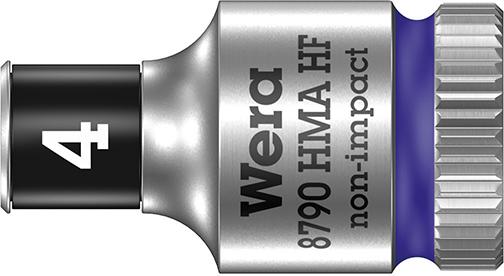 Imagen de VASO DE LLAVE DE VASO CONFUNCIÓN RETENCIÓN HEX LARGA 1/4" 4X MM WERA