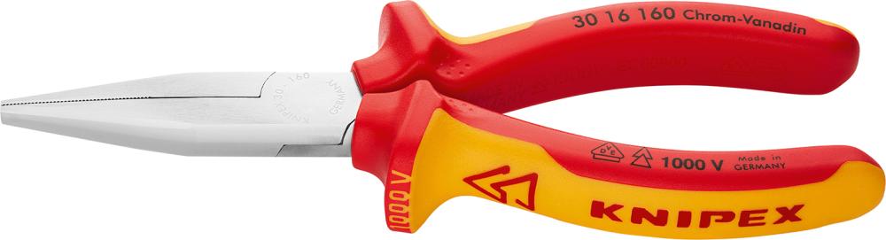 Imagen de ALICATE DE BOCA LARGA FORMA1 PLANO VDE 160MM KNIPEX
