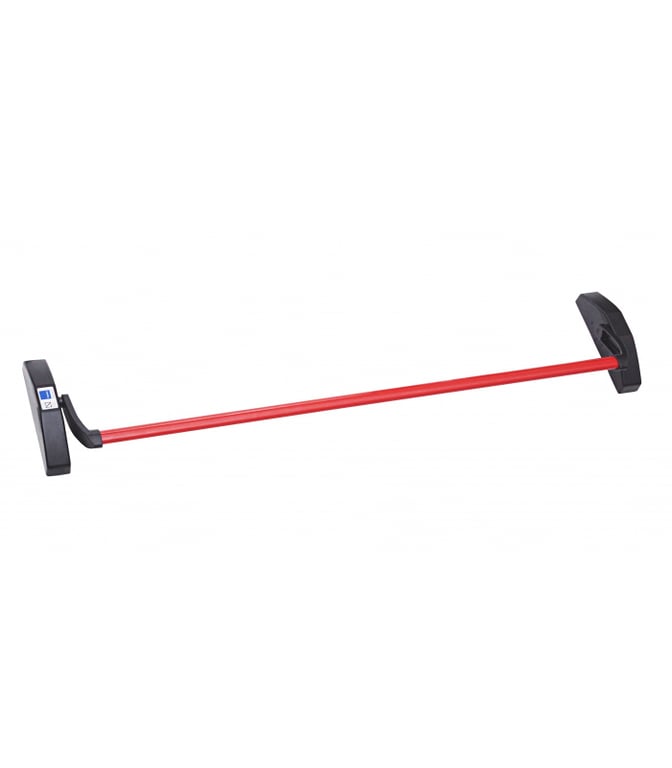 Imagen del producto CERRADURA ANTIPANICO EMBUTIR 1970 900MM NEGRO/ROJO