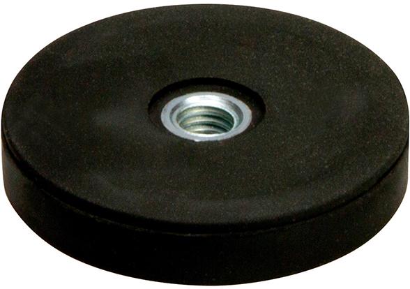 Imagen del producto Imán plano 22mm con roscahembra M4/goma FORMAT