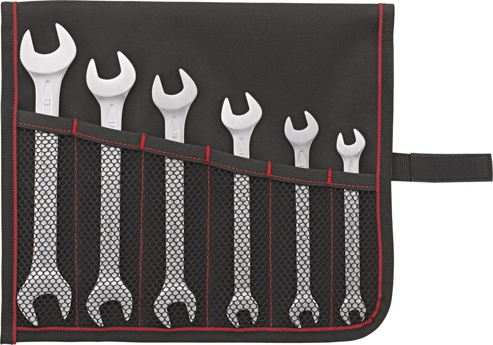 Imagen de JGO LLAVE FIJAS DOBLE DIN3110 7-19MM 6 PZAS, BOLSA ENROLLABLE FORMAT