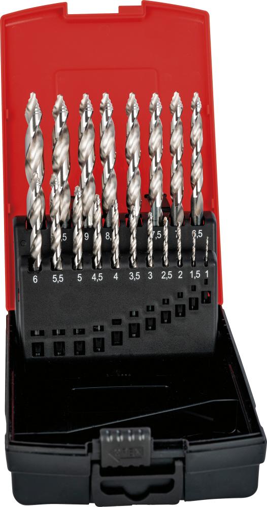 Imagen del producto Juego broca espiral HSS Step-Tip DIN338 1/10/0,5mm vaporizado FORMAT
