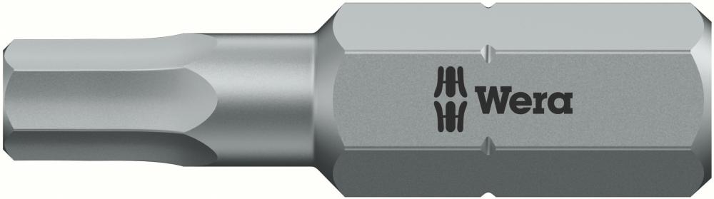 Imagen de PUNTA DUREZA TENAZ 1/4" DIN3126C6,3 HEMBRA HEXAGONAL 2,5X25MM WERA