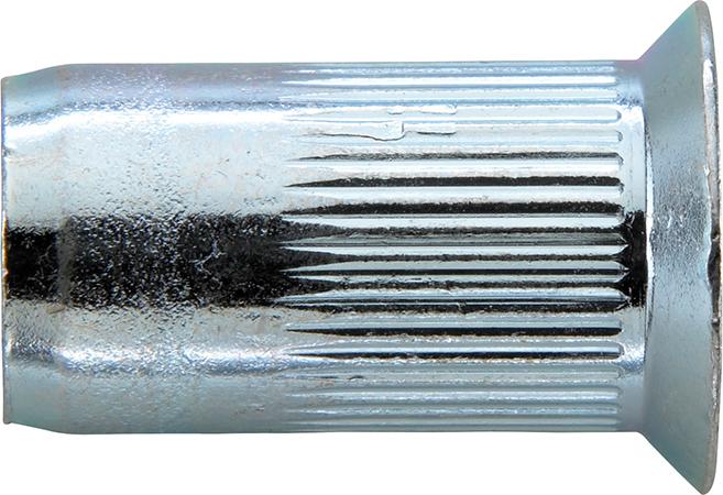 Imagen de TUERCA REMACHE CIEGO ACERO GALVANIZADA CABEZA AVELLANADA 90º M5X7X13,5MM GESIPA