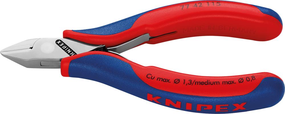 Imagen de CORTAALAMBRES ELECTRÓNICAPUNTA REDONDA BISELADO LIGERO 115MM KNIPEX