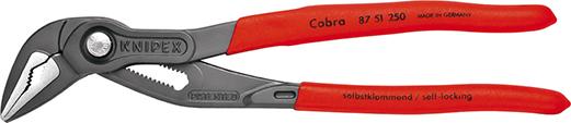 Imagen de ALICATE PICO LORO COBRA CON MANGO VARIOS COMPONENTES 250 MM KNIPEX