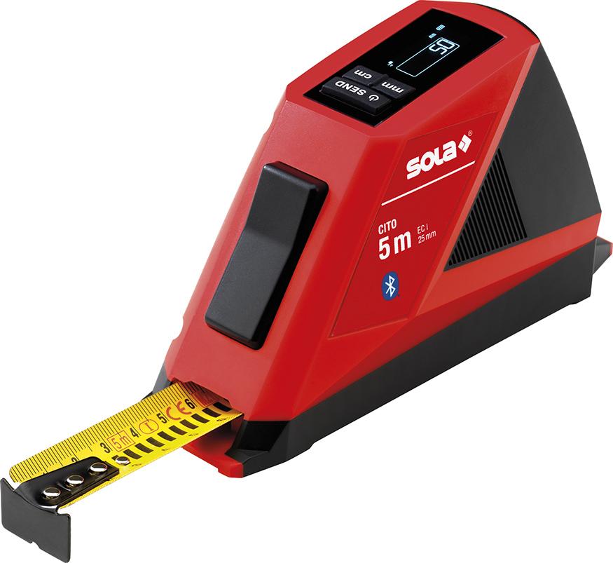Imagen del producto Cinta métrica de bolsilloCITO digital Sola riñonera
