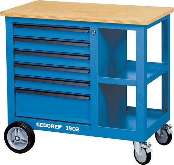 Imagen del producto Banco de trabajo móvil 950x550x875mm Gedore