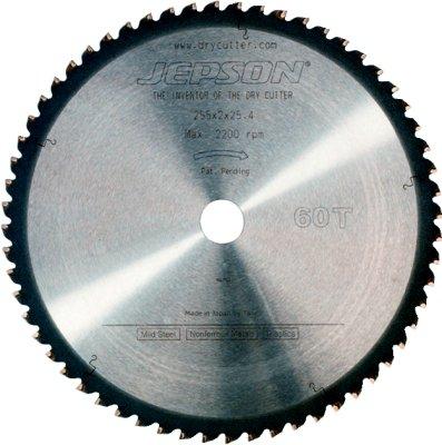 Imagen del producto Hoja de sierra de metal duro Drytech D=255x25, 4x2,0mm 60Z p/ acero de pared delgada Jepson