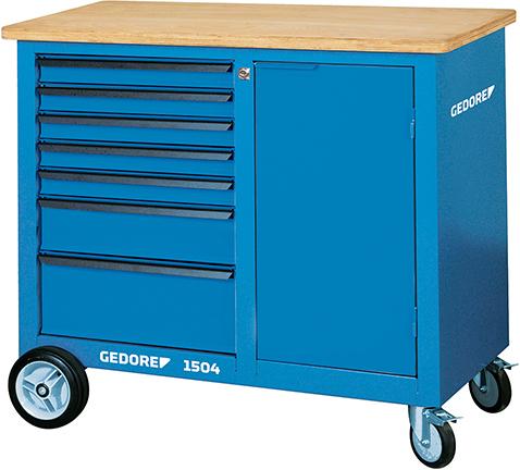 Imagen del producto Banco trabajo c/ruedas 7 cajones 1100x550x985mm GEDORE