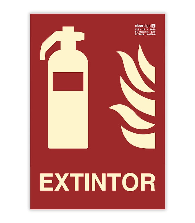 Imagen del producto SEÑAL LUMINISCENTE EXTINTOR A4 PVC