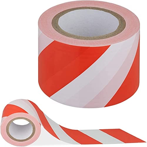 Imagen del producto ROLLO CINTA SEÑAL ROJA/BLANCA 10CM X 200MT G300 2 CAR