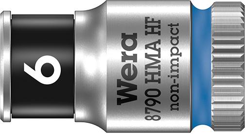 Imagen de VASO DE LLAVE DE VASO CONFUNCIÓN RETENCIÓN HEX LARGO 1/4" 6X MM WERA