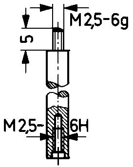 Imagen de PIEZA PROLONGACIÓN PARA INSERTO DE MEDICIÓN 100MMKÄFER