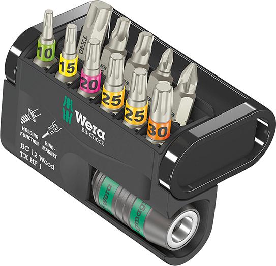 Imagen del producto Juego puntas Bit-Check 12Wood TX HF 1 Wera