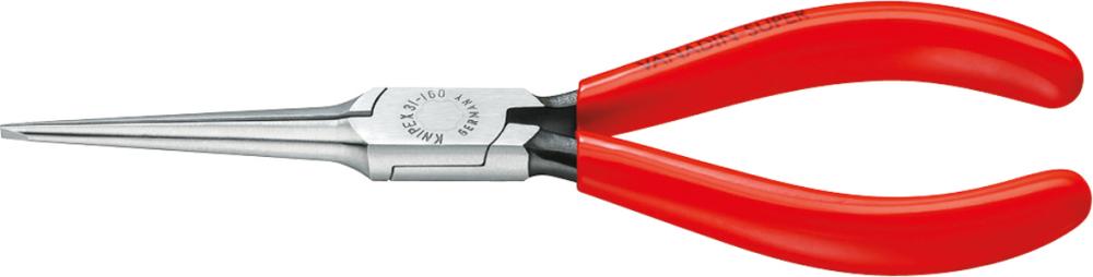 Imagen de ALICATES PUNTA LARGA RECTA CON MANGOS DE PLÁSTICO 160MM KNIPEX