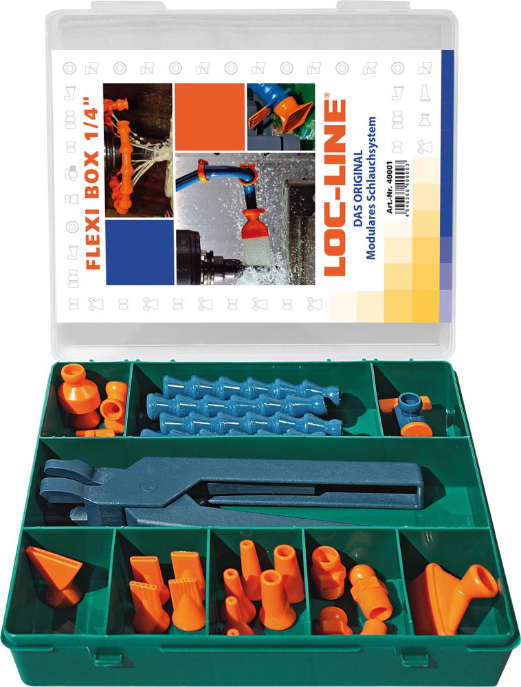 Imagen del producto Jgo mangueras para refrigerante Flexi-Box 27pzas 1/2" LOC-LINE