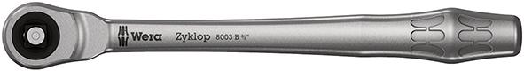 Imagen de CARRACA CUADRADILLO PASANTE ZYKLOP METAL PUSH3/8" WERA