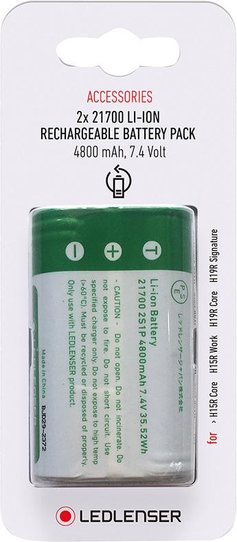Imagen del producto Batería de repuesto 2x21700 3,7V 4800mAh Ledlenser