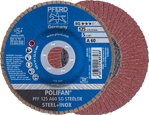 Imagen del producto Disco abrasivo de láminasA 40SG recto 125mm K40 Pferd