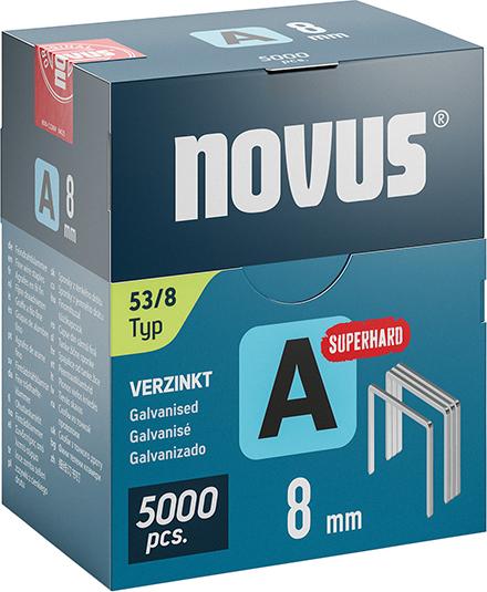 Imagen de GRAPA DE ALAMBRE FINO A TIPO 53/8 MM ST NOVUS U.E. = 5000 UNIDADES