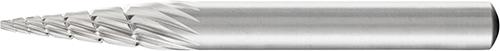 Imagen del producto Fresa c/ mango HSS f. cónica apuntada G 0618 3 6mm 6x18mm Pferd