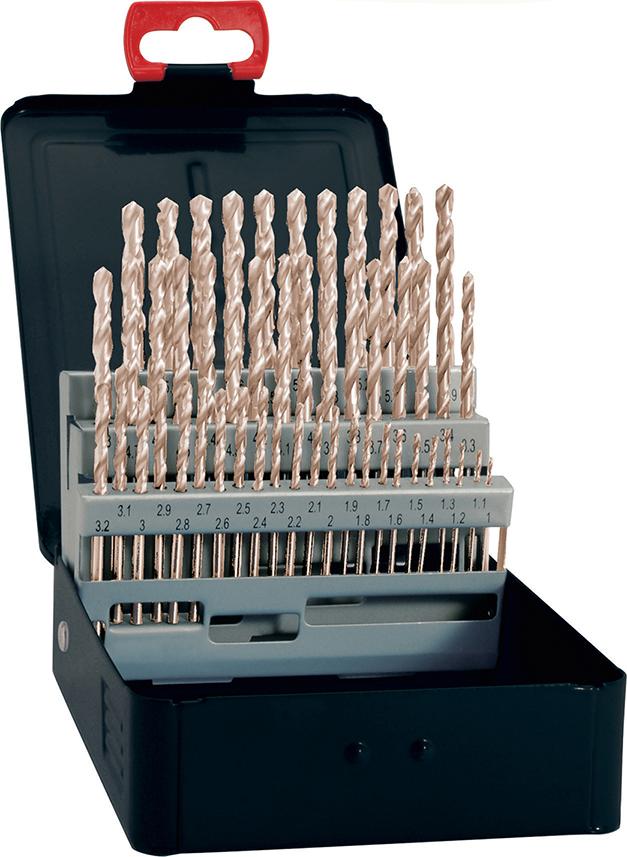 Imagen del producto Jgo broca espiral DIN338 HSS rectificado tipo N 1-5,9mm FORTIS