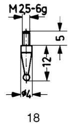 Imagen de CALIBRE DE MEDICIÓN ACEROTIPO 18/ 5.0MM KÄFER