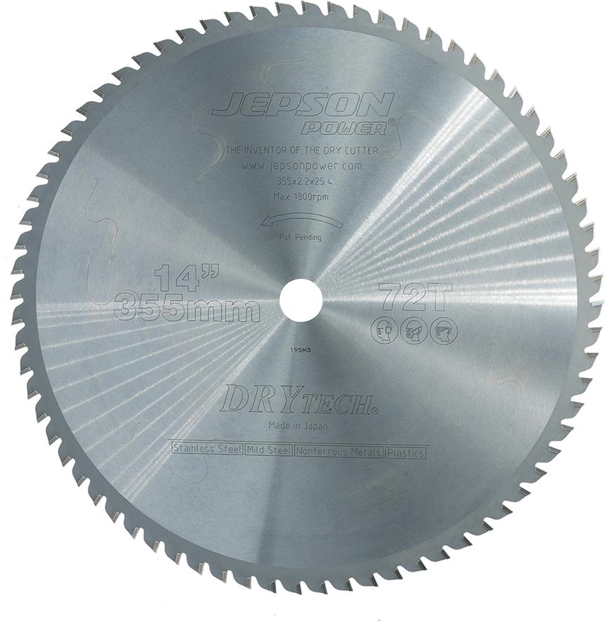 Imagen del producto Hoja sierra circ. met. duro 355x25, 4-72Z-Inox Jepson