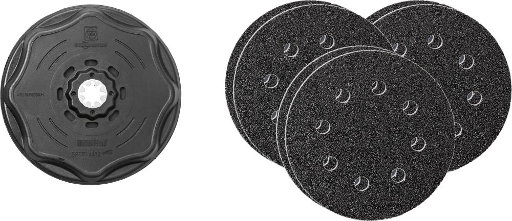 Imagen del producto Juego de lijado redondo perforado, Ø115mm Fein 7 piezas StarlockPlus