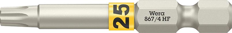 Imagen de PUNTA DUREZA TENAZ 1/4" DIN 3126 E6,3 T25X50MM FUNCIÓN RETENCIÓN WERA