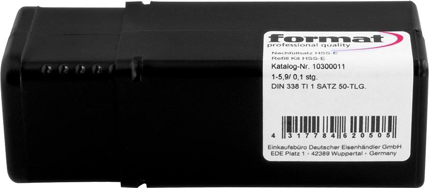 Imagen del producto Jg recambio broca espiralDIN338 HSSE pulido tipo NTipo TI 1-5,9mm FORMAT