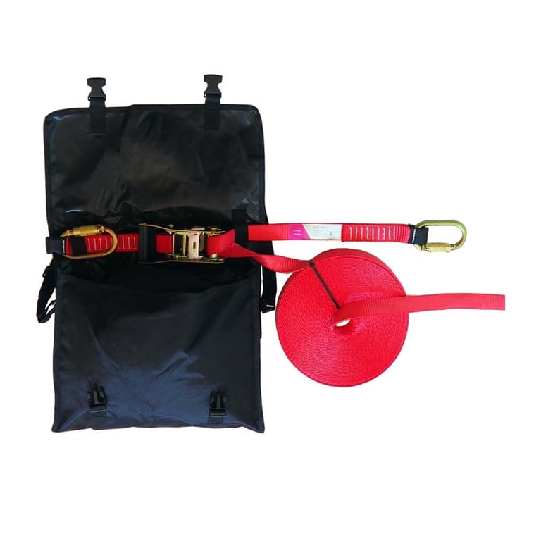 Imagen del producto LINEA DE VIDA HORIZONTAL CINTA 20M C/GANCHO AA011 C/BOLSA 2P