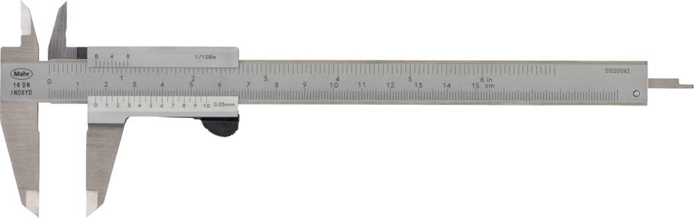 Imagen de PIE DE REY DE BOLSILLO 4100600 150MM 0,05MM MAHR