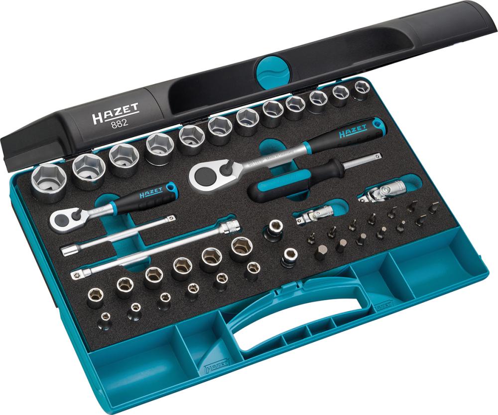 Imagen de JGO LLAVES DE VASO 1/4" Y3/8" 882 46 PZAS HAZET