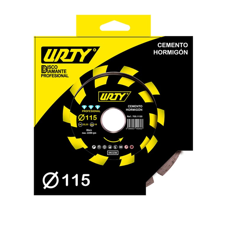 Imagen del producto Disco diamante universal profesional 115X10 mm URTY