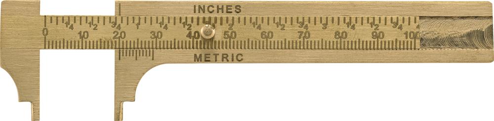 Imagen de PIE DE REY PEQUEÑO LATÓN 100MM REBAJADO FORTIS