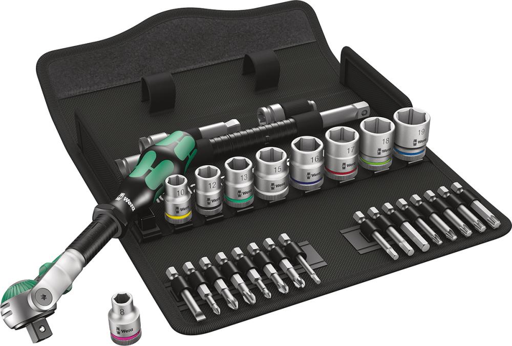Imagen de JGO LLAVES VASO 3/8" ZYKLOP SPEED 29 PZAS WERA